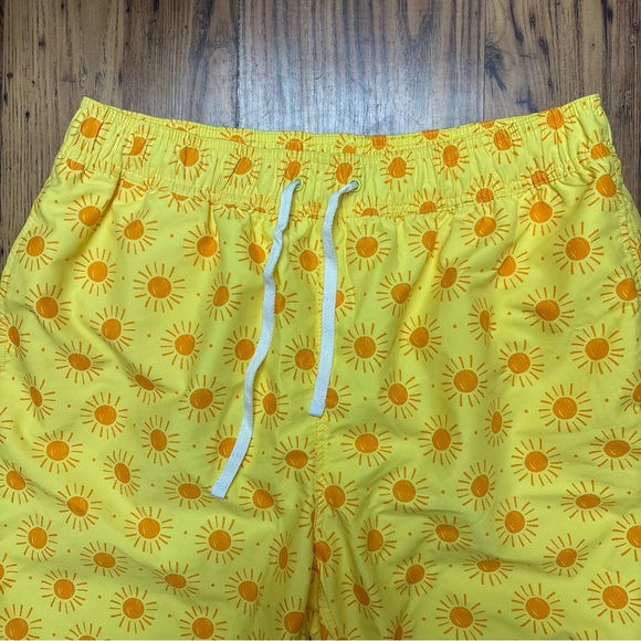 Yellow Sun Patterned Men’s Hanna Anderson Lined Swim Trunks XL‎ - Picture 2 of 10